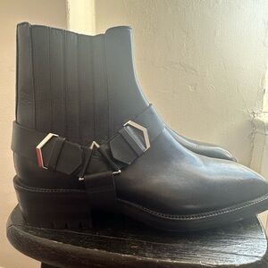 Authentic NWOT Jimmy Choo leather moto ankle boots men’s size 42 women’s 10.5